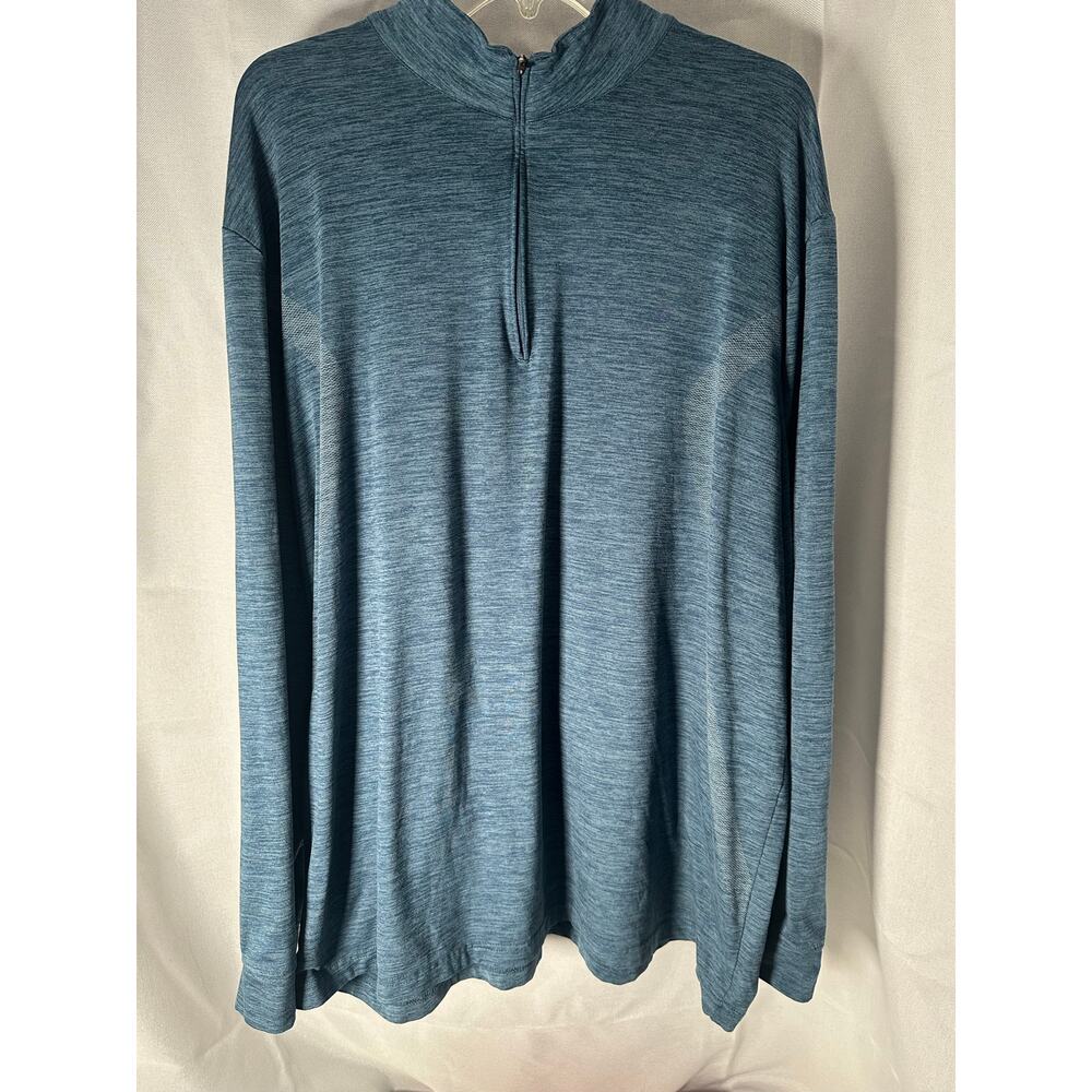 Pro Tour Men’s Blue Quarter Zip Pullover-2XL